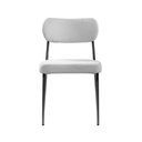 Ver mais imagens de Cadeira Lilly Estrutura Madeira Courino Cinza Sallar Home 47cm
