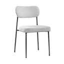 Ver imagem 1 de Cadeira Lilly Estrutura Madeira Courino Cinza Sallar Home 47cm