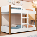 Ver imagem 1 de Beliche Flora Infantil Cor Branco/nature