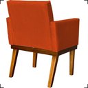 Ver imagem 5 de Kit 2 Poltronas Decorativa para Sala Recepção Consultório Escritório Base em Madeira Divine