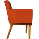 Ver imagem 4 de Kit 2 Poltronas Decorativa para Sala Recepção Consultório Escritório Base em Madeira Divine