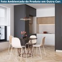 Ver mais imagens de Kit 4 Cadeiras Bilbao Fratini Encosto Polipropileno Preto Assento Almofada Cinza Base Aço Preto