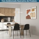 Ver imagem 7 de Kit 4 Cadeiras Bilbao Fratini Encosto Polipropileno Preto Assento Almofada Cinza Base Aço Preto