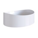 Ver imagem 2 de Cuba para Banheiro Sobrepor Marmore Sintético Berlin Branca