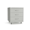 Ver imagem 2 de Gaveteiro de Aço 3 Gavetas com Rodízios com Chave