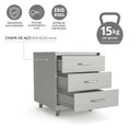 Ver imagem 4 de Gaveteiro de Aço  3 Gavetas com Rodízios com Chave