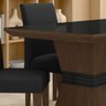 Mesa com 4 Cadeiras 1,36 Versalhes Imb/preto/preto - Móveis Arapongas Imbuia/preto/preto 06 - 3