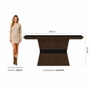 Ver imagem 5 de Mesa com 4 Cadeiras 1,36 Versalhes Imb/preto/preto - Móveis Arapongas Imbuia/preto/preto 06