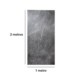 Revestimento Flexível Extragrande Efeito Mármore Cinza - 2,00 X 1,00 - 4