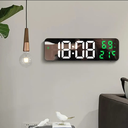 Ver imagem 1 de Relógio Digital de Parede LED com Temperatura, Umidade e Alarme – Visor Espelhado