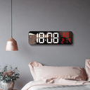 Ver imagem 2 de Relógio Digital de Parede LED com Temperatura, Umidade e Alarme – Visor Espelhado