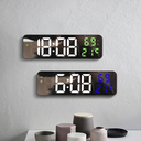 Ver imagem 4 de Relógio Digital de Parede LED com Temperatura, Umidade e Alarme – Visor Espelhado