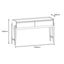 Ver imagem 3 de Aparador para Sala de Estar 2 Gavetas Rennes