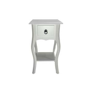 Mesa de Cabeceira Florence 1 Gaveta Branco