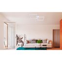 Ver imagem 2 de Plafon de Sobrepor Led Perfil Led Duplo 48w Design Moderno Quarto Sala Escritorio Bivolt:branco - Lu