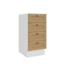 Ver imagem 2 de Balcão 4 Gavetas 40cm sem Tampo Arizona CabeCasa MadeiraOriginals