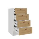 Ver imagem 7 de Balcão 4 Gavetas 40cm sem Tampo Arizona CabeCasa MadeiraOriginals