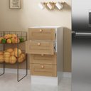 Ver imagem 4 de Balcão 4 Gavetas 40cm sem Tampo Arizona CabeCasa MadeiraOriginals