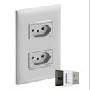 Ver imagem 1 de Pial Plus+ Kit Conjunto 4x2 Tomada Dupla Cinza 10a Legrand Completo