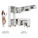 Ver imagem 7 de Armário de Cozinha Completa de Canto 392cm Branco 03 Branco
