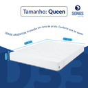 Ver imagem 3 de Colchão Sonos Sense Argentum Queen Ortopédico Espuma D33 158x198x19 a Vácuo