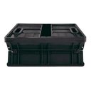 Ver imagem 4 de Caixa Dobrável Prática Organizadora 22l Preta Mor 22 Litros