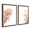 Ver imagem 1 de Kit 2 Quadros Decorativos Boho Delicado Quarto Sala Moldura:Madeira