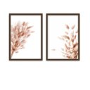 Ver imagem 2 de Kit 2 Quadros Decorativos Boho Delicado Quarto Sala Moldura:Madeira