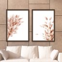 Ver imagem 3 de Kit 2 Quadros Decorativos Boho Delicado Quarto Sala Moldura:Madeira