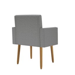 Poltrona Decorativa - Cadeira Escritório Linho Black Friday Cor:linho Grafite - 5