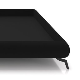 Cama Queen Base Box 158x198cm Pés de Ferro Cold P02 Veludo Preto - Mpozenato - 6