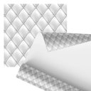 Ver imagem 1 de Papel de Parede Adesivo Estofado Branco Brilhoso Sofá 2,80m