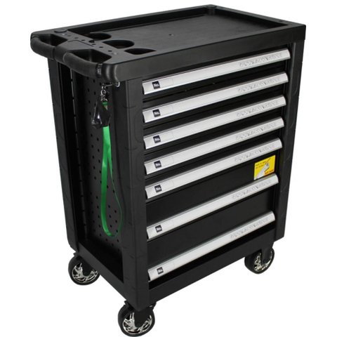 Carrinho de Ferramentas 181 Peças e 7 Gavetas Cromo Vanádio