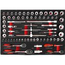 Ver imagem 2 de Carrinho de Ferramentas 181 Peças e 7 Gavetas Cromo Vanádio