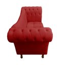 Ver imagem 3 de Recamier Divã Rio 1,50m Suede Vermelho - Dominic Decor