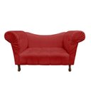 Ver imagem 1 de Recamier Divã Rio 1,50m Suede Vermelho - Dominic Decor