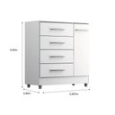 Ver imagem 4 de Comoda Laura 4 Gavs 1 Porta Branco