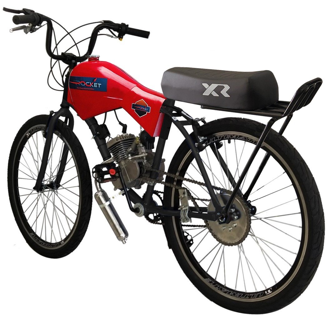 Bicicleta Motorizada 80cc com Carenagem Banco XR Rocket - 2