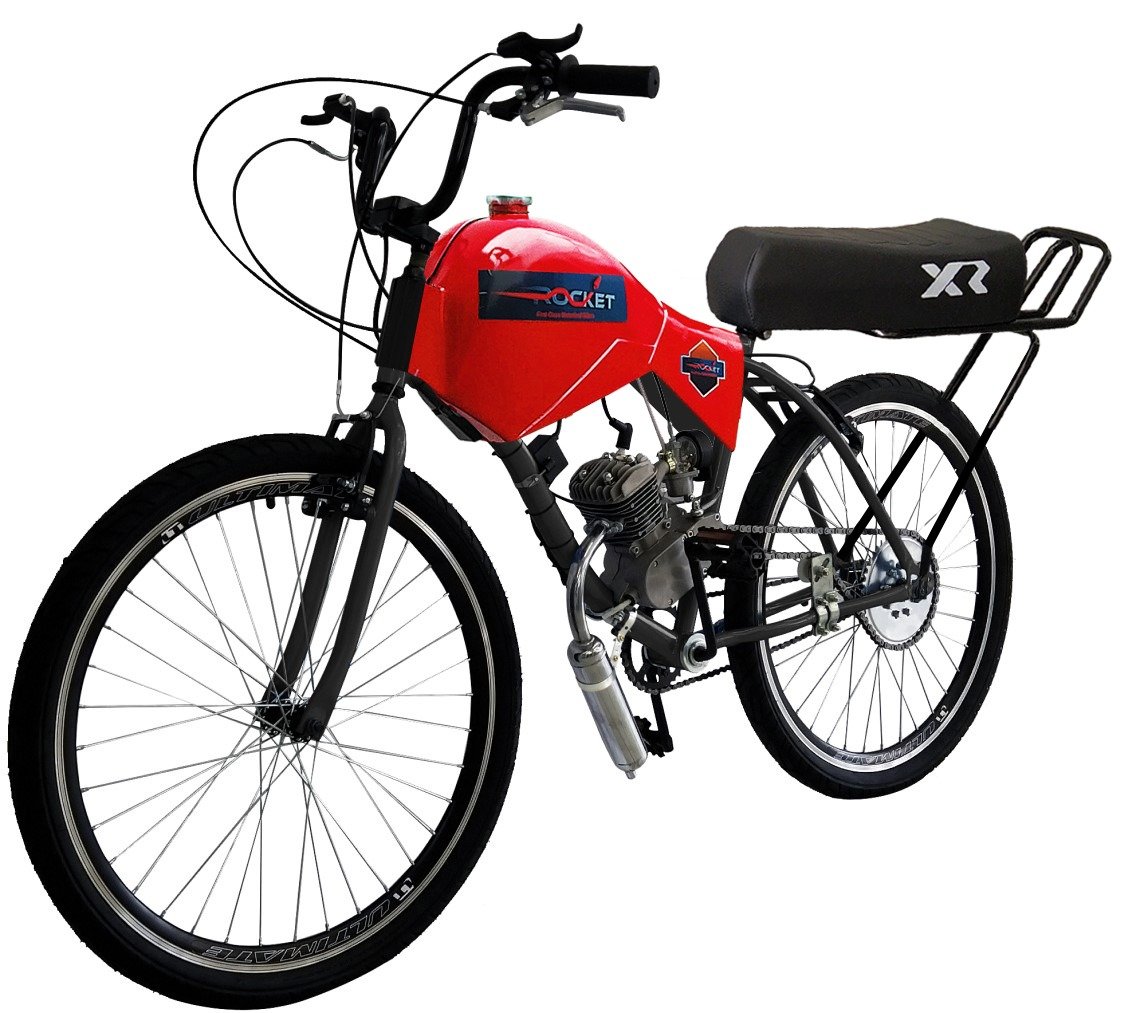 Bicicleta Motorizada 80cc com Carenagem Banco XR Rocket - 1
