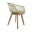 Ver imagem 2 de Kit 4 Cadeiras de Jantar Web Pé Wood Modelo Premium Madeira Maciça Original Fendi