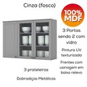 Ver imagem 7 de Cozinha Modulada 5 Pecas 280 Cm Ce379 Americana Cinza Calcare Henn Cinza Calcare