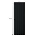Ver imagem 2 de Porta Sanfonada Interna Plasbil PVC Relevo Preto, 210 x 70 cm