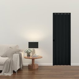 Porta Sanfonada Interna Plasbil PVC Relevo Preto, 210 x 70 cm - 3