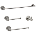 Ver imagem 1 de Kit Acessórios Banheiro Aço Inox Escovado Jogo Lavabo 4 Peças Papeleira Cabide Suporte Porta Toalha