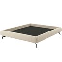 Ver imagem 1 de Cama King Base Box Pés Ferro 210cm Nami Linho Cru - Nexta Casa