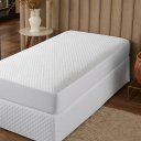 Ver imagem 3 de Capa Protetora de Colchão Impermeável de Solteiro com Elástico.