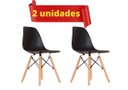 Ver imagem 2 de Kit com 2 Cadeiras Base Madeira Quarto Penteadeira Charles Eames Eiffel AJL Cadeira Eames