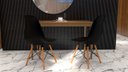 Ver imagem 1 de Kit com 2 Cadeiras Base Madeira Quarto Penteadeira Charles Eames Eiffel AJL Cadeira Eames