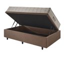Ver imagem 4 de Base Box Baú 88x188 Linho com Colchão Airtech Ortobom Molas Ensacadas