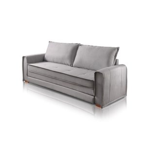 Sofá Cama Maldivas Dobrável com Colchão 2.23m Almofadas Soltas Jc Estofados